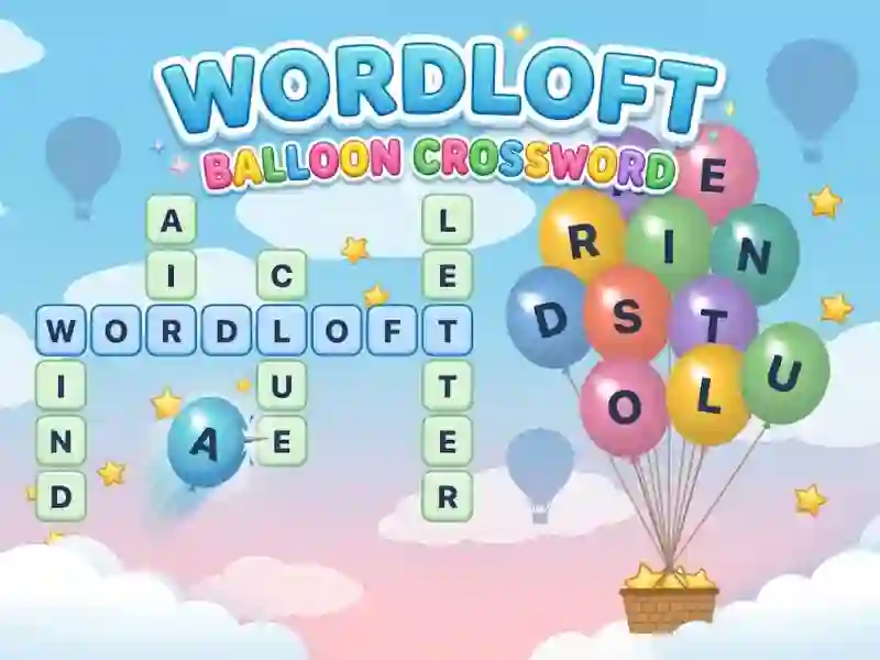 Logħba Wordloft: Balloon Crossword onlajn