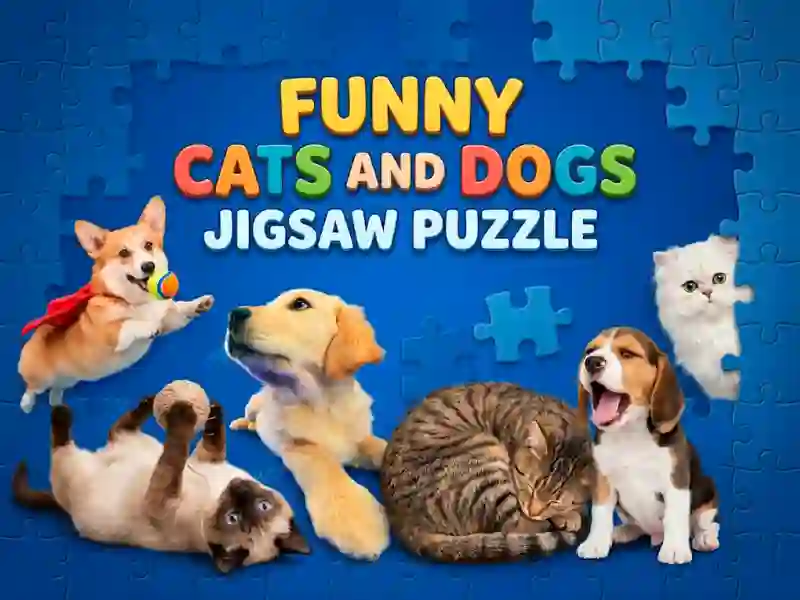 Funny Cats And Dogs Jigsaw Puzzle — free online game