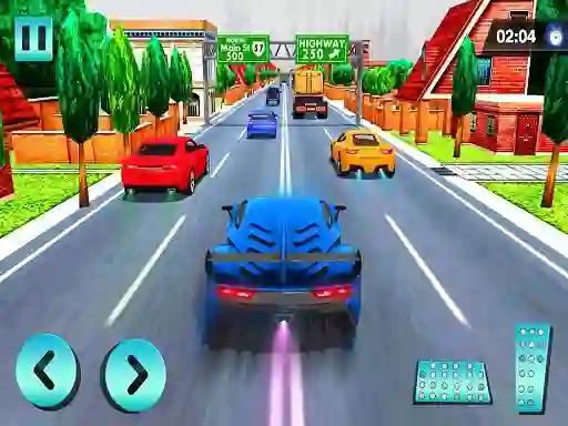 Car Racing in Fast Highway Traffic — free online game