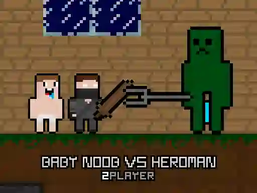 Baby Noob vs Heroman 2 Player – tasuta veebimäng