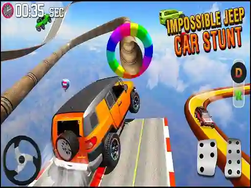 GT Jeep Impossible Mega Dangerous Track — free online game