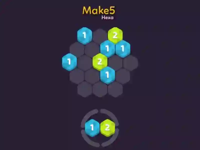 Make 5 Hexa — free online game