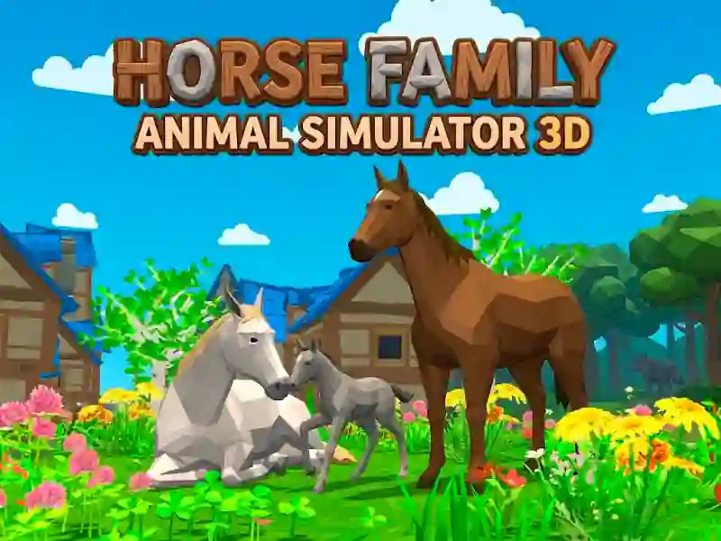 Horse Family Animal Simulator 3D — free online game