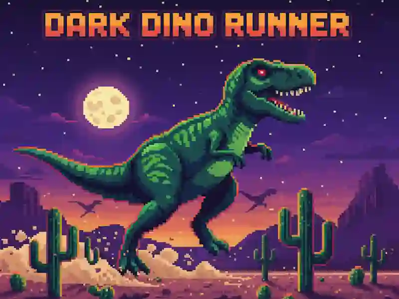 Gra Dark Dino Runner w Internecie