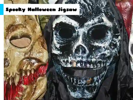 Spil Spooky Halloween Jigsaw online