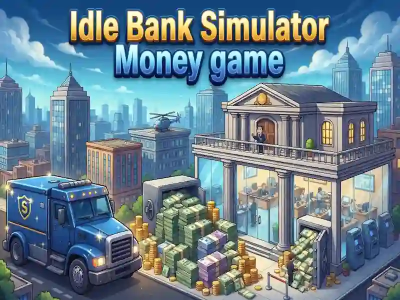 Jwèt Idle Bank Simulator Money game sou entènèt
