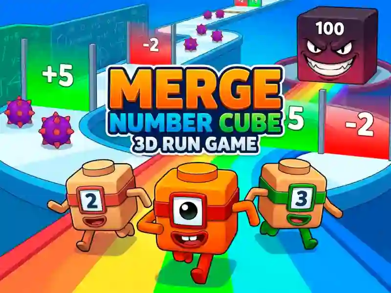 Merge Number Cube 3d Run Game — free online game