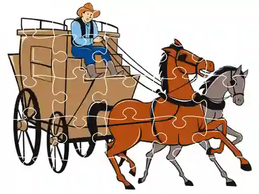 Wagons Jigsaw — free online game