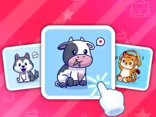 Cute Animal Cards — free online game