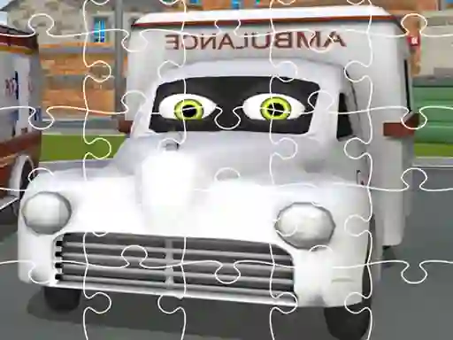 Permainan Ambulance Trucks Jigsaw talian