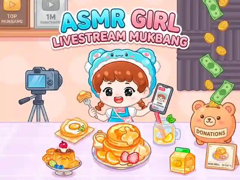 ASMR Girl: Livestream Mukbang – tasuta veebimäng