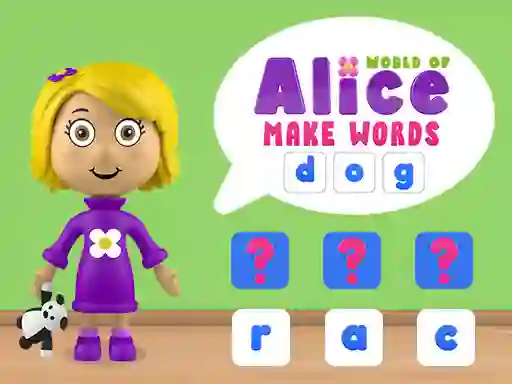 World of Alice Make Words — free online game