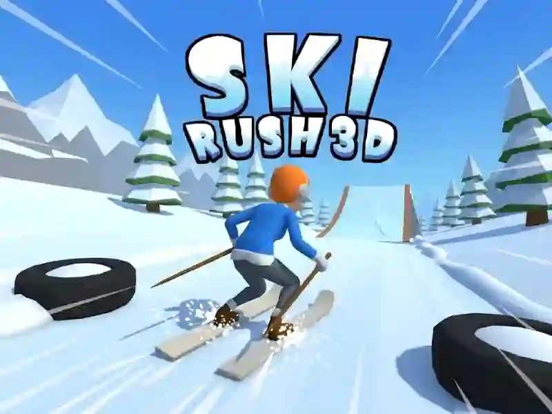 Ski Rush 3d — bezplatná online hra