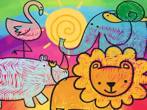 Little Animals Coloring — free online game