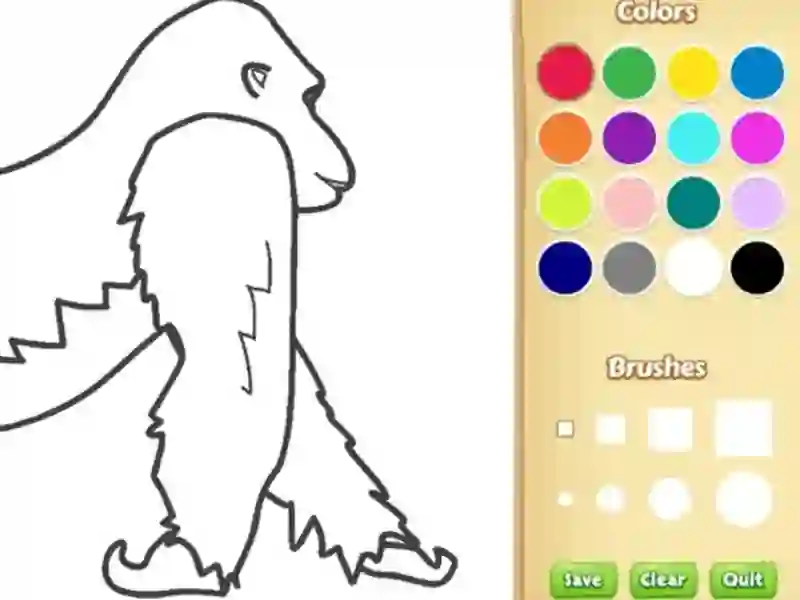 Gorilla Coloring Book for Kids – tasuta veebimäng