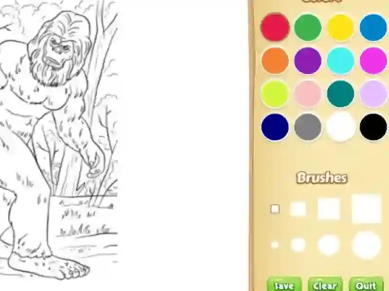 Bigfoot Coloring Book — jogo online grátis