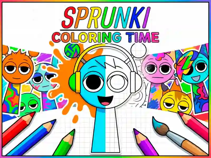 Sprunki Coloring Time — free online game