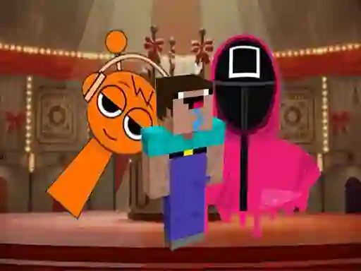 Nextbots on Minecraft Squid Game Sprunki — free online game