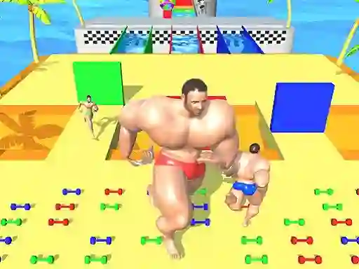 Muscle Race 3D: Smash Running Game — free online game