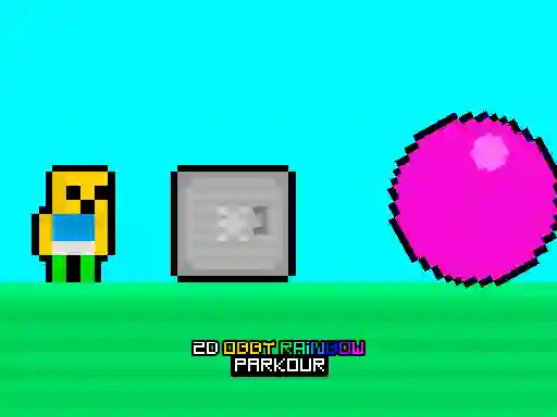 2D Obby Rainbow Parkour — free online game
