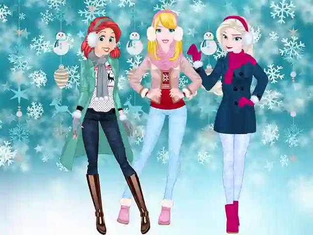 Princesses Winter Spree — free online game