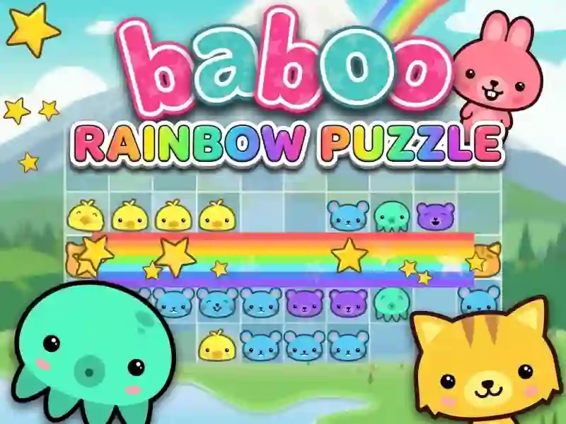 Baboo rainbow puzzle — 無料オンラインゲーム