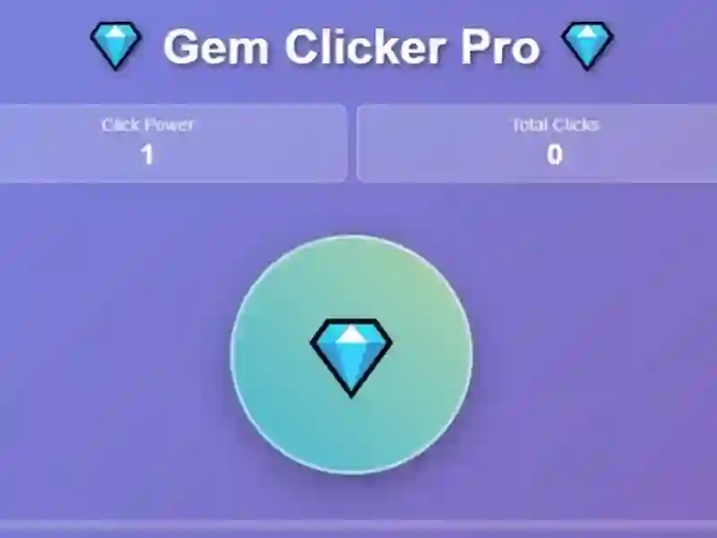 Gem Clicker Pro — free online game