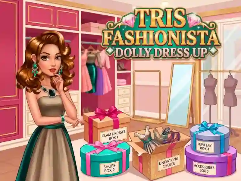 Permainan Tris Fashionista Dolly Dress Up talian
