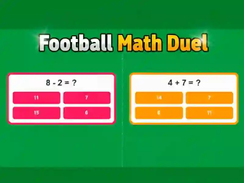 Football Math Duel — free online game
