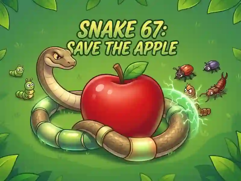 Gêm Snake 67 Save the Apple ar-lein