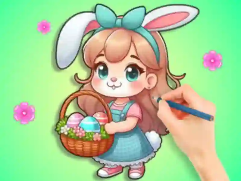 Logħba Coloring Book: Easter Eggs DIY onlajn