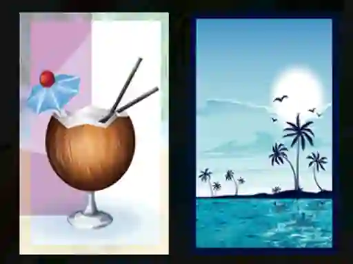 Beach Cocktails Memory — free online game