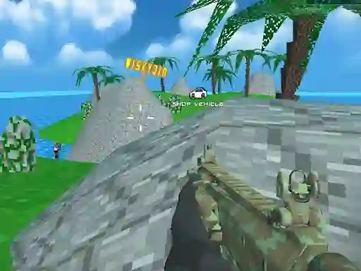 Blocky Combat SWAT Desert Storm Zombie — free online game