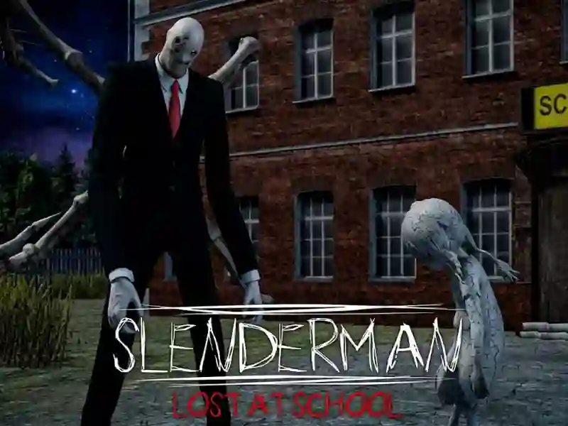 Slenderman Lost at School — безкоштовна онлайн гра