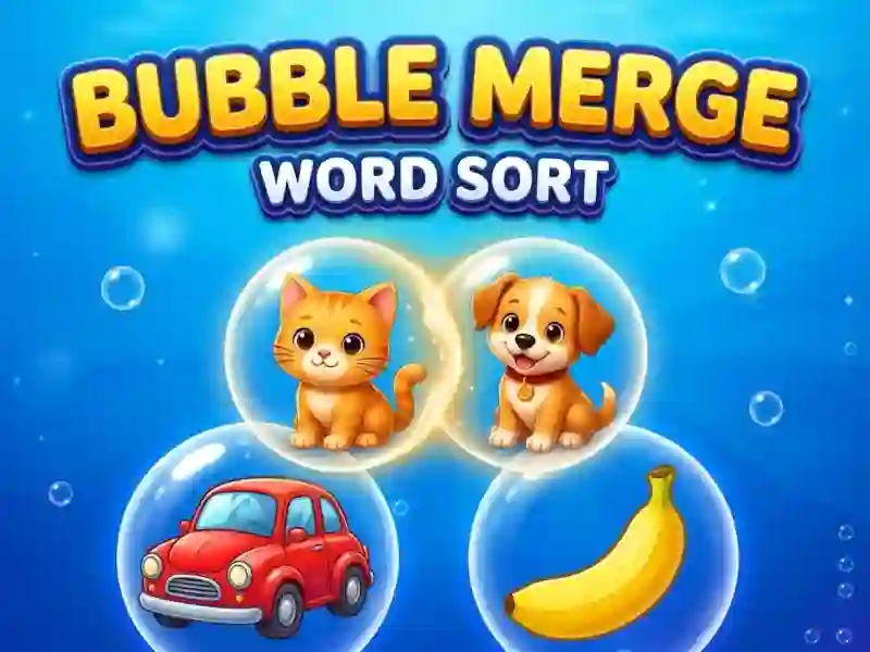 Bubble Merge: Word Sort — bezmaksas tiešsaistes spēle
