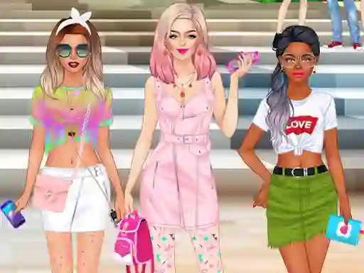 College Girls Team Fashion Makeover — free online game