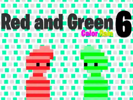Red and Green 6 Color Rain — free online game