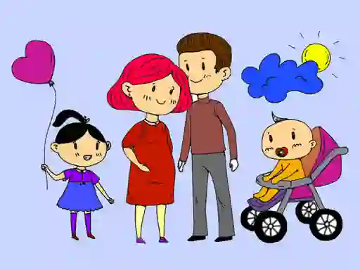 Happy Family Coloring Book — free online game
