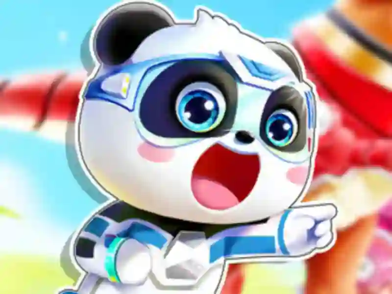Jigsaw Puzzle: Baby Panda Robot Team — gratis online spil