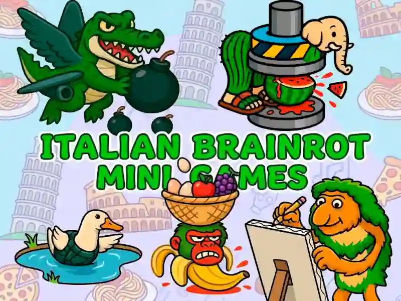 Гаме Italian Brainrot Mini Games онлајн