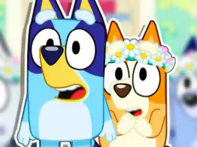 Jigsaw Puzzle: Bluey Kindergarten — gratis online spil