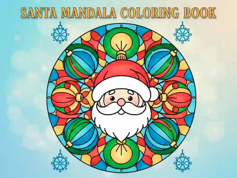 Santa Mandala Coloring Book – tasuta veebimäng