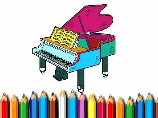 Back To School: Piano Coloring Book — free online game