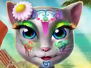 Kitty Beach Makeup — jogo online grátis