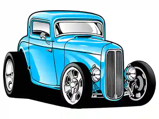 Hot Rod Coloring — free online game