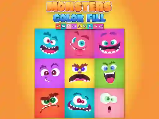 Monsters Color Fill — free online game