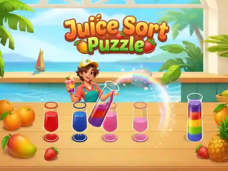 Jwèt Juice Sort Puzzle sou entènèt