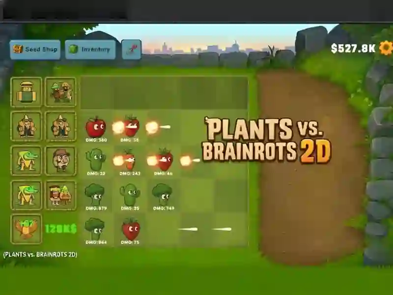 Plants vs Brainrots 2D — free online game