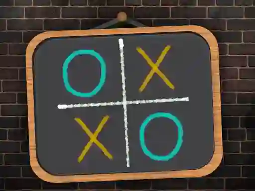 Tic Tac Toe blackboard — free online game