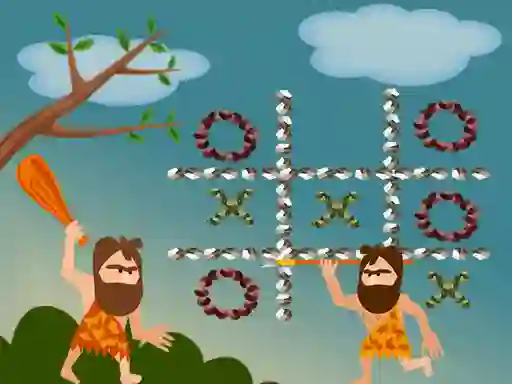 Tic Tac Toe Stone Age — free online game